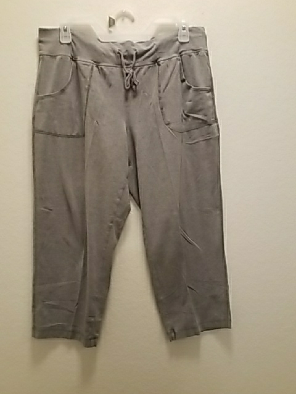 Men's Lightweight Gray Drawstring Joggers with Utility Pockets